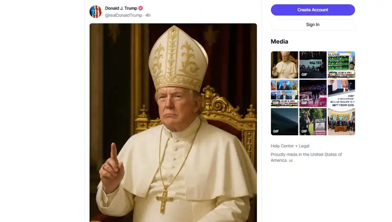 Trump, Papalık İle Olan İlişkisini Kendi Fotoğrafıyla Destekledi