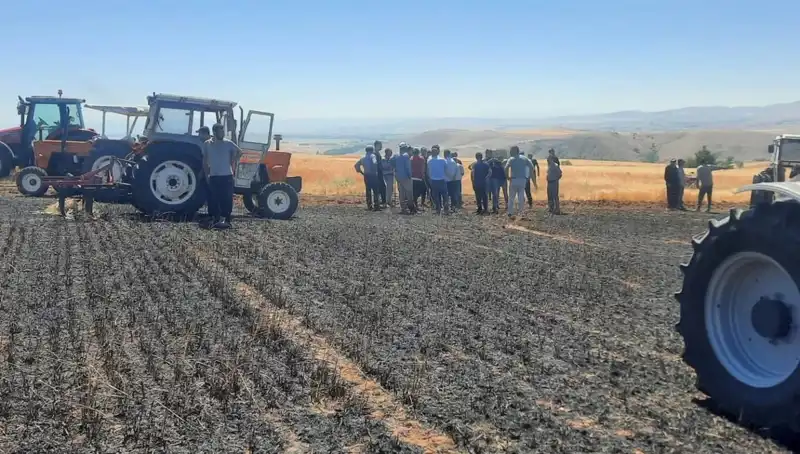 Yozgat’ta 100 Dönümlük Tarım Arazisi Yangınla Kül Oldu