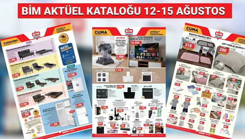 BİM'in 12-15 Ağustos Aktüel Kataloğu: Termos, Drone ve Daha Fazlası!