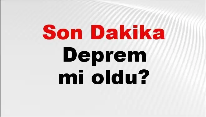 Kütahya'da Son Dakika Deprem: Merkez Üssü Neresi Oldu?