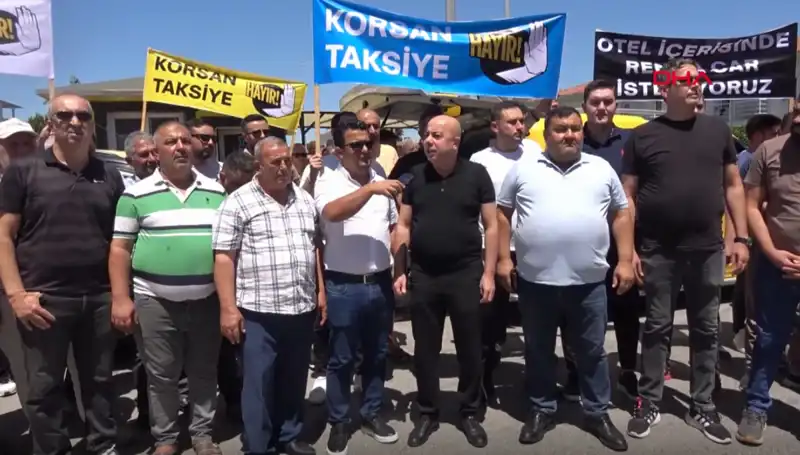 Belek'te Taksiciler Protesto İçin Kontak Kapattı: İsyan Büyüyor!