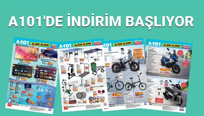 A101'in 12 Haziran Aktüel Kataloğu: Beyaz Eşya ve Spor Ekipmanları Rüzgarı Estiriyor!