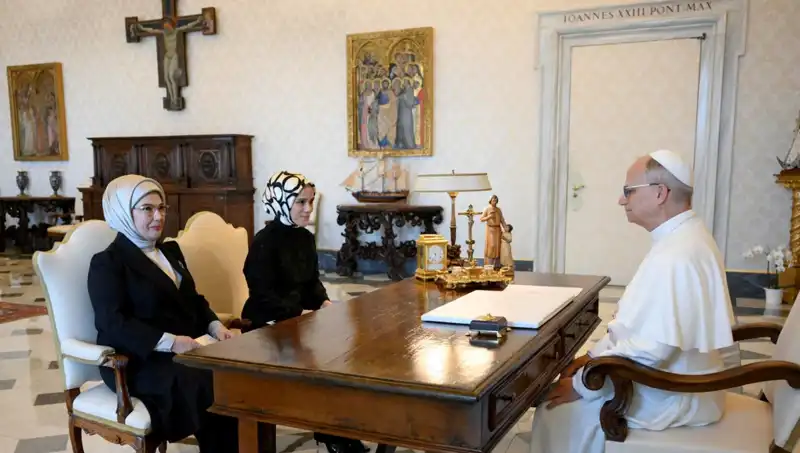 Emine Erdoğan ve Papa Leo: Gazze Üzerine Tarihi Bir Zirve Gerçekleşti