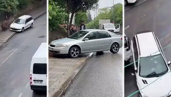 Otobüs Pamukova'da Mazot Sızdırınca Kazalar Peş Peşe Geldi