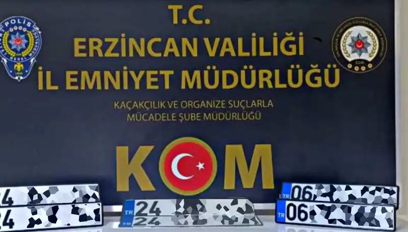 Erzincan’da APP Plaka Operasyonu: Organize Suç Çetesi Çökertildi