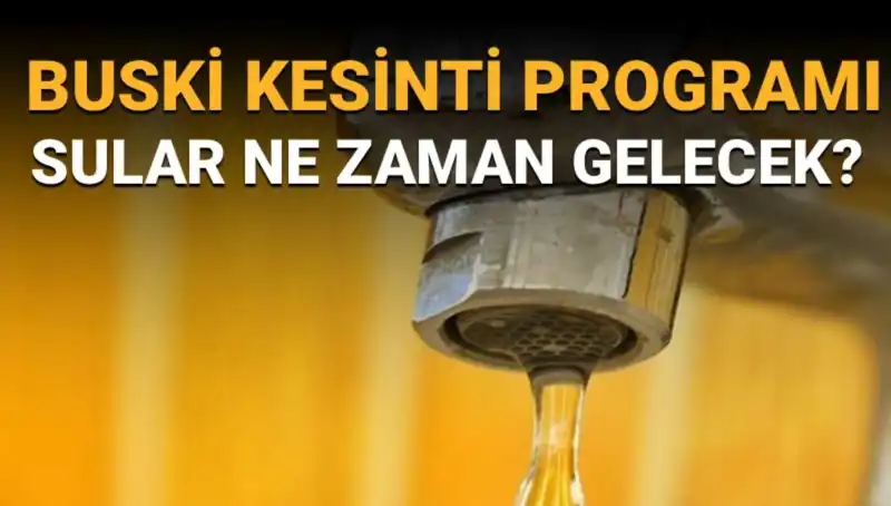 Bursa Nilüfer'de Sular Ne Zaman Gelecek? BUSKİ Su Kesintisi Açıklandı