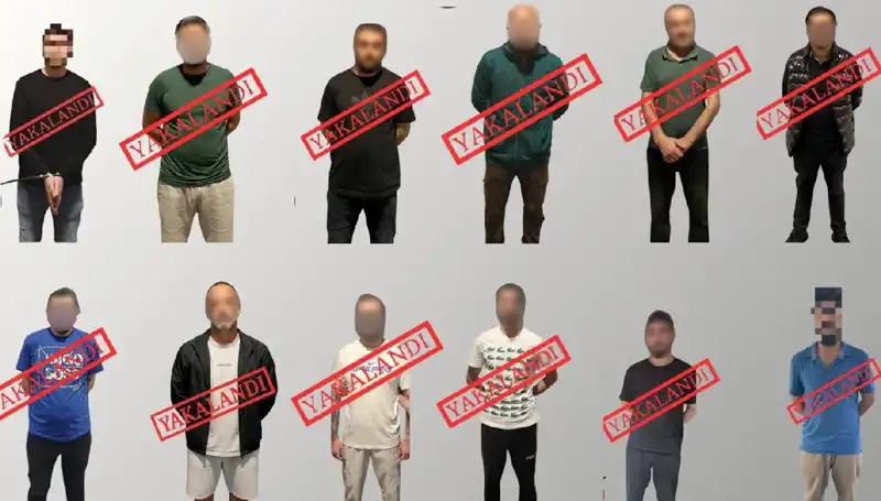 Ulusal Seviye Aranan 12 Kişi Güvenlik Güçlerince Ele Geçirildi